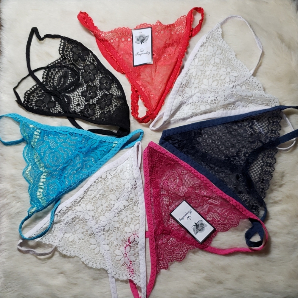 7 pairs of multi colored Women's gstring underwear